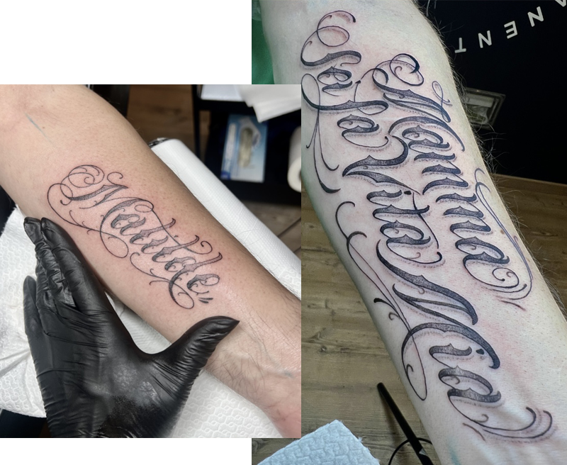 Stile Tattoo Lettering
